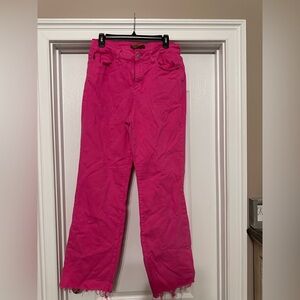 Hot Pink Judy Blue Jeans 14W
